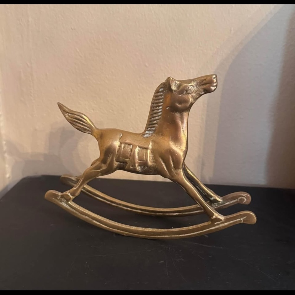 Brass Rocking Horse